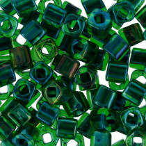 Бисер Япония "TOHO" CUBE 3 мм 5 г №0249 зеленый
